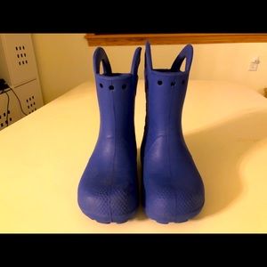 Crocs handle it rain boots 10 cerulean blue